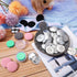 100 Sets Cover Buttons Kit with Tools Size Buttons to Cover Self Cover Buttons with Wire Backs DIY Fabric Cloth Cover Buttons (Size 45/1.1 Inch)...