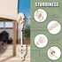 New Bungee kit + end caps Universal Replacement Mounting Brackets of Exterior Sun Shades Outdoor/Indoor Roller up Blinds (Beige, 2pack)...
