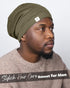 YANIBEST Silk Satin Bonnet Hair Wrap for Sleeping, Adjustable Slouchy Beanie for Women, Silk Lined for Curly Hair and Braids, Olive Green...