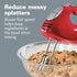 Hamilton Beach 6-Speed Electric Hand Mixer with Whisk, Traditional Beaters, Dough Hooks, Snap-On Storage Case, 275 Watts, Red...