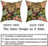 aportt Tiger Pillow Cover Set of 2 Chinoiserie Animal Print Tiger Stripe Cotton Decorative Throw Pillow Case Cushion Cover for Bedroom Sofa Living...