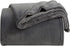 KMUSET Fleece Blanket Throw Size Dark Grey Lightweight Super Soft Cozy Fuzzy Bed Blankets Microfiber Factory Shop...