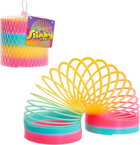 Just Play Slinky the Original Walking Spring Toy, Plastic Rainbow Giant Slinky, Kids Toys for Ages 5 Up...