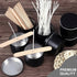 DINGPAI Candle Tin 18 Pcs, 4oz Candle Containers for DIY Candle Making, Black Color, Arts & Crafts, Storage and Holiday Gifts...
