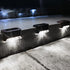 Solar Lights for Outside, 4 Pack Solar Deck Lights Outdoor, Waterproof Fence Solar Lights for Fence, Patio, Garden, Pathway...