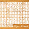 1.5 Inch Letter Symbol Stencils for Painting on Wood, 67 Pcs Calligraphy Letters Numbers Signs Drawing Templates Stencils Reusable Cursive Letteri...