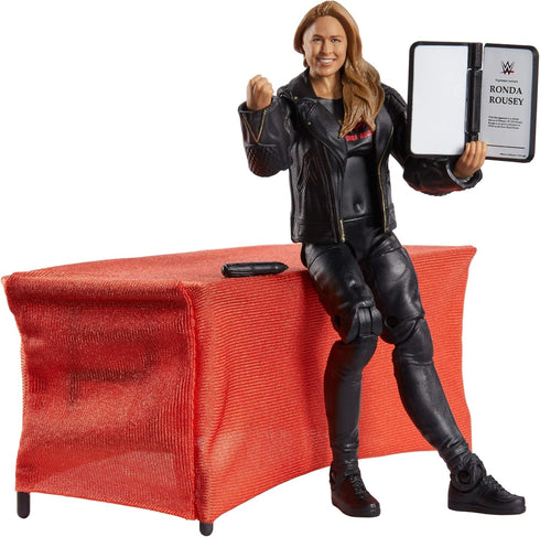 WWE MATTEL Ronda Rousey Elite Collection Deluxe Action Figure with Realistic Facial Detailing, 8 years and up, Iconic Ring Gear & Accessories...