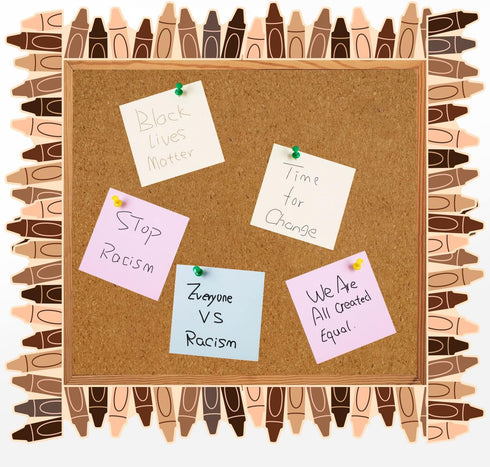 82ft Back to School Diversity Bulletin Board Borders Set Equality Growth Skin Tone Hands Hearts Border Trim for School Classroom Sunday School Off...
