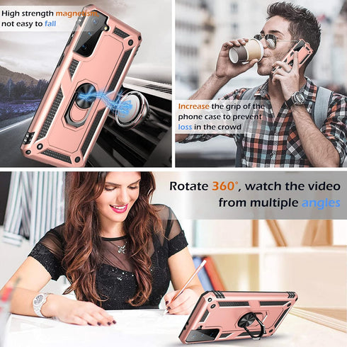 Case for Samsung Galaxy S21 5G Case Heavy Duty with Built in Screen Protector Hard Armor Military Anti-Fall Bumper Cover for Samsung S21 5G 6.2 20...