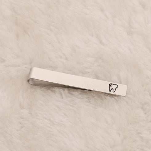 AKTAP Mens Tie Clip Dentist Gifts Dental Hygienist Gift Tie Bar Clip for Dental Student Dental Graduate (Mens Tie Clip)...