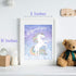 Unicorn Wall Decor, Glow In The Dark Unicorn Posters for Girls Bedroom, Glowing Pictures including Inspired Words, Birthday Gift for Girls, Little...
