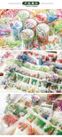 6pcs Decorative Adhesive Tapes botanical landscaping PET Tape Great for Bullet Journal Supplies, Arts, Scrapbook, DIY Crafts, Planners (shanlanzhi...