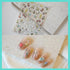 Flower Letter Nail Art Stickers 5D Embossed Nail Decals for Nail Art Design Self-Adhesive Nail Accessories for Women Nail Art Supplies 3 Sheets...