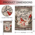 Cardinal Appear When Angels are Near Spring Peony Flower Home Decorative Garden Flag, Plaid House Yard Red Bird Double Sided, Memorial Outside Dec...