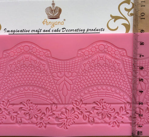 Cake Lace Mold, Lace Fondant Molds Silicone Lace Molds for Cake Decorating, cupcake top decoration...