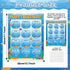 17.7 x 13.7 in Happy Birthday Chart Poster Set Under The Sea Calendar Birthday Classroom Decorations Ocean Animal Birthday Chart Bulletin Board Ba...