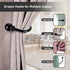 Sumnacon Set of 4 Decorative Curtain Holdbacks, Wall Mounted Aluminum Alloy Window Drapery Tiebacks for Bedroom, Livingroom Office Come with Screw...