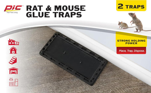 Pic GT2 Glue Rat Tray, 2-Pack...