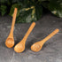 BambooMN Brand - Carbonized Brown 3.5" Round Head Small Solid Bamboo Spice/Salt/Sugar Spoons, 10pcs...