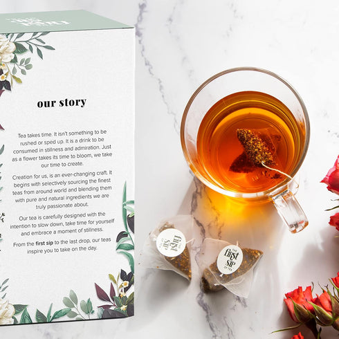 Blueberry Rooibos, Loose Leaf Tea - Elderberry, Hibiscus, Apple - Caffeine Free, Immune Boost Cold Care, Hot & Iced | bulk 8oz, 80-100 cups | The ...