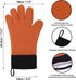 uxcell Silicone Oven Mitts, Heat Resistant Gloves Dutch Pot Holders, Kitchen Hand Protection, Non-Slip Grip Double Oven Gloves, with Hanging Loop,...