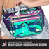 Holographic Fanny Pack Belt bag - Crossbody Waist Bag for Men or Women - Hands-Free, Waterproof Large Bumbag for Hiking, Running, and Travel (purp...
