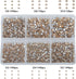 Bymitel 7200 Pieces 6 Mixed Sizes Glue Fix on Glass Rhinestones Round Crystal Gems Flatback for DIY Jewelry Making with one Picking Pen(6-Sizes 72...