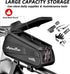 Bike Phone Holder Bag - Waterproof Hard Case Large Capacity Top Tube Front Frame Bicycle Pouch Cycling Mount, Bike Accessories, TPU Touch-Screen &...