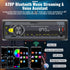 UNITOPSCI Single Din Car Stereo Bluetooth 5.0 Multimedia Audio Receiver, Push to Talk Assistant, Hands-Free Call Voice Control,MP3/FM/AUX in/USB/T...