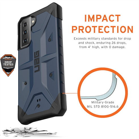 URBAN ARMOR GEAR UAG Designed for Samsung Galaxy S21 Plus Case Blue Mallard Rugged Lightweight Slim Shockproof Pathfinder Protective Cover, [6.7 i...