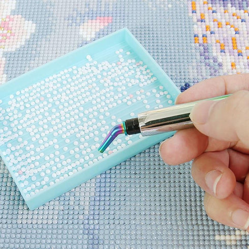 MEETOOT 3PCS 5D Diamond Painting Tool Accessory Diamond Painting Metal Tip with Storage Box for Diamond Painting Jewellery Nail Art and Embroidery...