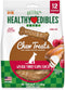 Nylabone Healthy Edibles Natural Dog Chews Long Lasting Chew Treats for Dogs, Turkey & Apple Flavor, X-Small/Petite (12 Count)...