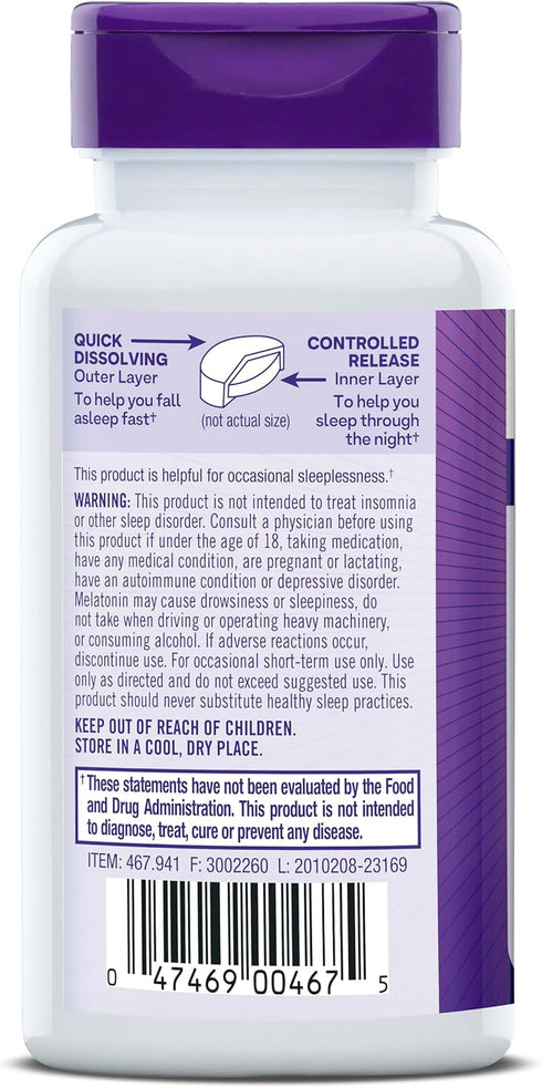 Natrol Melatonin 1 mg, Dietary Supplement for Restful Sleep, Time Release Sleep Tablets for Adults, 90 Melatonin Tablets, 90 Day Supply...