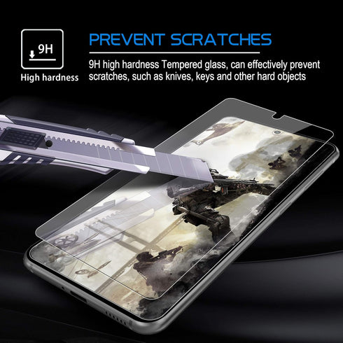 Arae Screen Protector for Samsung Galaxy S21, HD Tempered Glass Anti Scratch Work with Most Case, 6.2 inch, 3 Pack...