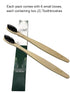12 Count I Bamboo Toothbrush I Soft Bristles Best for Sensitive Gums I Charcoal I Vegan I Natural Wood I BPA Fee I Recyclable I Compostable I Biod...
