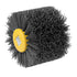 Abrasive Nylon Wire Drawing Wheel Drum Brushes, 320 Grit 120x100mm Wheel Drum Burnishing Tool Polishing Brush Wooden Wheels for Wood Furniture Wor...
