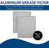 Broan-NuTone BPS1FA30 Aluminum QS1 Series Range Hoods, Kitchen Exhaust Grease Filter, 2 Count (Pack of 1), Grey, 2 Set...