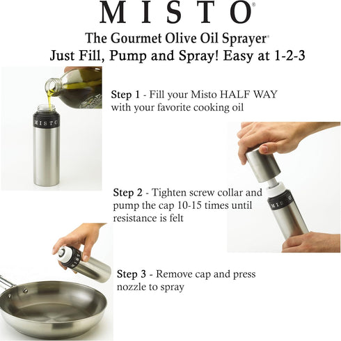 Misto Aluminum Olive Oil Sprayer, Tomato -,Red...