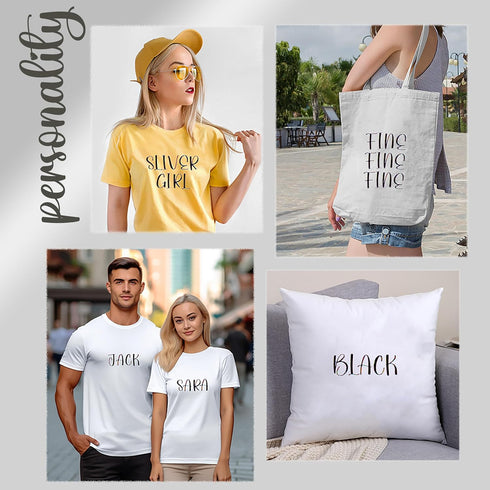 5 Sheets 180 Pcs Iron on Letters and Numbers, Iron on Transfers for Clothing, Shirts, Bags, Vests, Hats, Backpacks and Others, DIY Personal Letter...