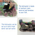 Fish Tank Decoration Helicopter Ruins Landscaping Fish Shrimp Shelter Resin Stone Tank Decoration Turtle Tank Decoration...