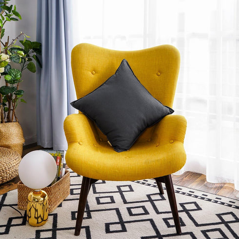 Jeanerlor 26"x26" Decorative Cotton Linen Couch Throw Pillow Case Cool Durable Classy Euro Sham Comfortable Cushion Cover for Wedding Party Gift/C...