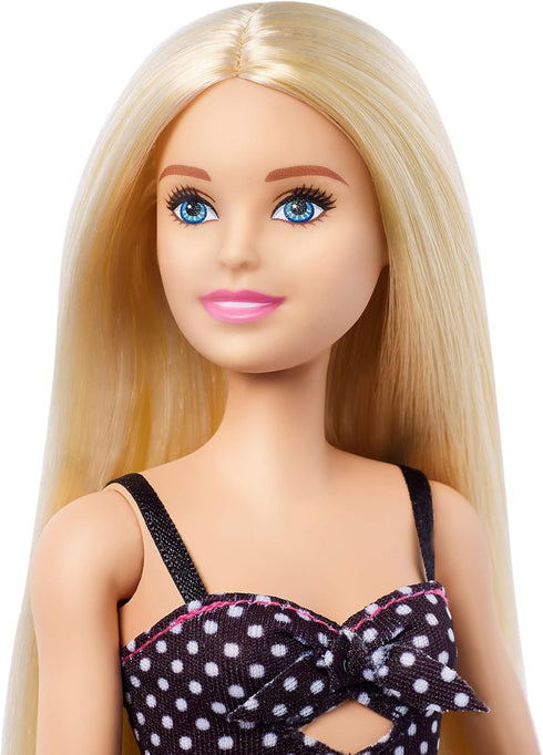 Barbie Fashionistas Doll with Long Blonde Hair - Polka Dot Outfit...
