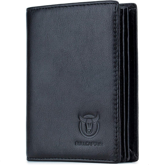 BULLCAPTAIN Large Capacity Genuine Leather Bifold Wallet/Credit Card Holder for Men with 15 Card Slots QB-027...