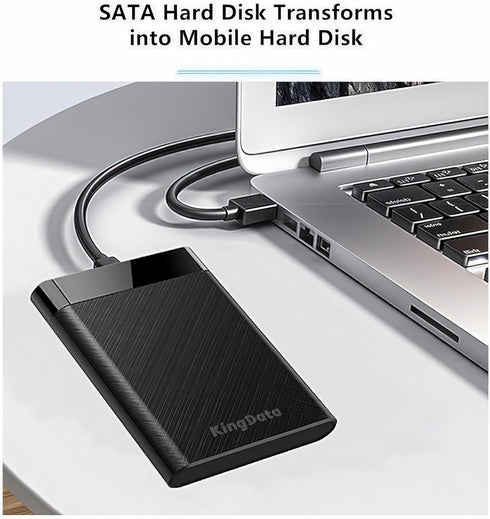 SSD HDD Hard Drive Enclosure 2.5" inch SATA III USB 3.1 6Gbps Caddy Case External Reader Laptop Fast Data Trasfer UASP Cable Included Tool-Free LE...