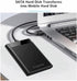 SSD HDD Hard Drive Enclosure 2.5" inch SATA III USB 3.1 6Gbps Caddy Case External Reader Laptop Fast Data Trasfer UASP Cable Included Tool-Free LE...