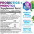 Daily Probiotic and Prebiotic Supplement 60 Billion CFU Capsule for Women & Men - 10 Diverse Strains - Acidophilus Prebiotics & Probiotics for Dig...