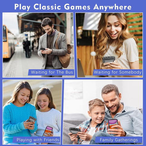 Game Phone Case, 168 Built-in Small Video Games, Black, Compatible with iPhone X, XS...