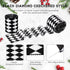3 Rolls 30 Yards Black White Harlequin Ribbon Checkered Wired Ribbon Decorative Ribbons for Xmas Fall Tree Wrapping Wreath Bouquet Crafts(2.5 Inch...