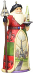 Jim Shore Heartwood Creek French Santa Stone Resin Hanging Ornament, 4.25”,Christmas...