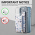 Stick on Wallet for Phone Case, Credit Adhesive Card Holder for Back of Phone Cases Flip Leather Zipper Flower Wallet Sleeve Compatible with iPhon...